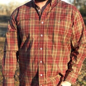 Southern Point plaid button up shirt